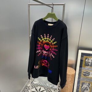 Gucci Black Sweater with Vibrant Love Parade Design